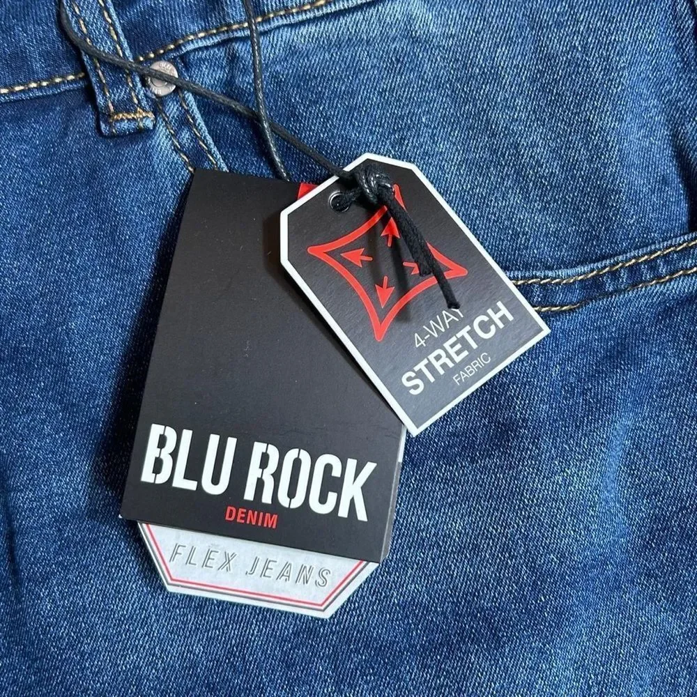Men's Slim Fit Jeans in Deep Blue
